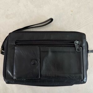 Black Leather Men's Bag